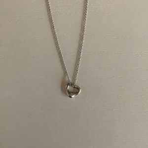 elsa peretti open heart pendent in silver 11mm